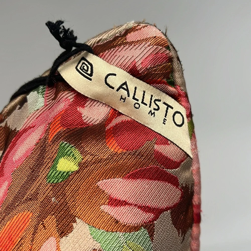 Callisto Home Maximalist Floral Print Decorative Rectangular Lumbar Pillow 14x24
